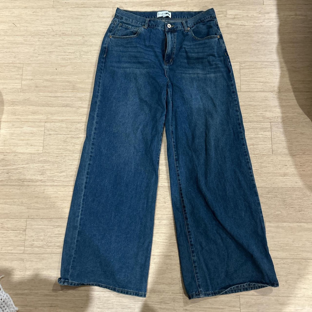 Dark blue denim jeans